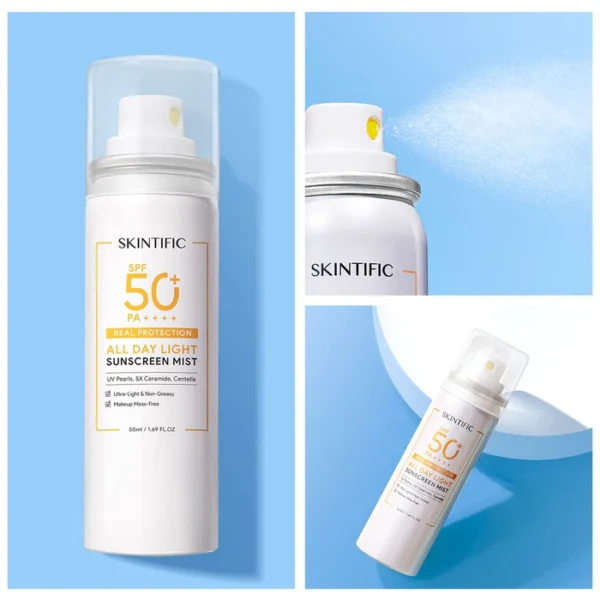 SKINTIFIC Tabir Surya Ringan Sepanjang Hari SPF50 PA++++ Tabir Surya 50ML - Gambar 2